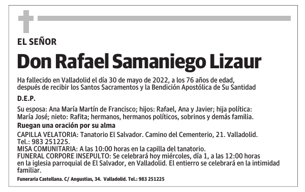 Don Rafael Samaniego Lizaur