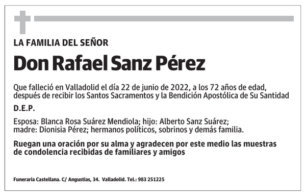 Don Rafael Sanz Pérez