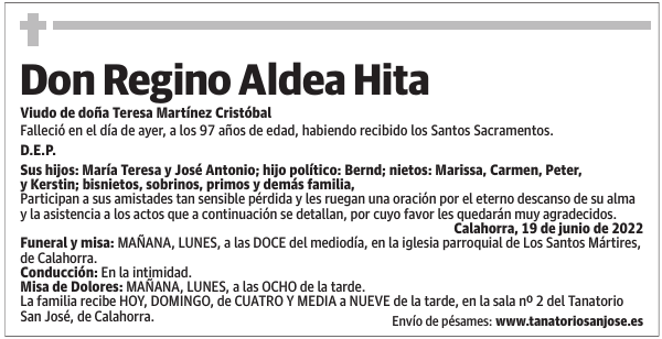 Don  Regino  Aldea  Hita
