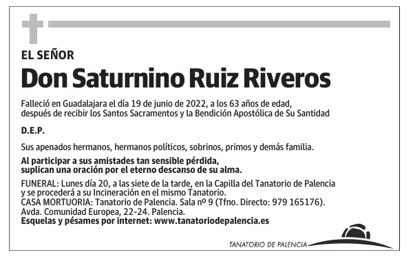 Don Saturnino Ruiz Riveros