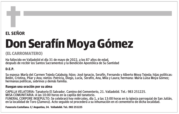 Don Serafín Moya Gómez