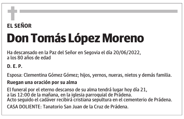 Don Tomás López Moreno