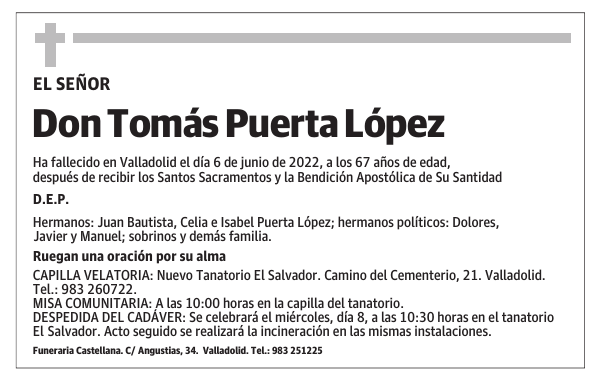 Don Tomás Puerta López