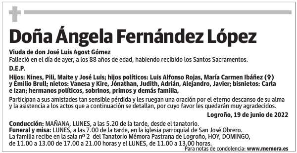 Doña  Ángela  Fernández  López