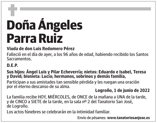 Doña  Ángeles  Parra  Ruiz