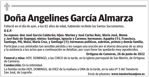 Doña  Angelines  García  Almarza