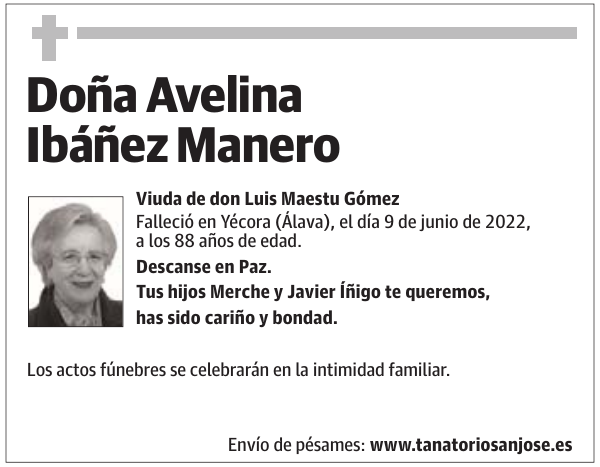 Doña  Avelina  Ibáñez  Manero