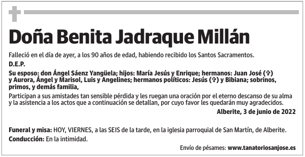 Doña  Benita  Jadraque  Millán