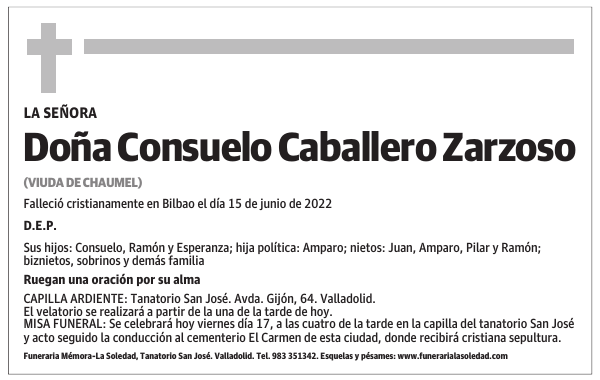 Doña Consuelo Caballero Zarzoso