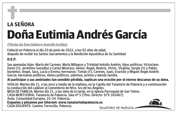Doña Eutimia Andrés García