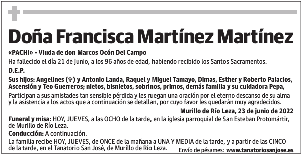 Doña  Francisca  Martínez  Martínez