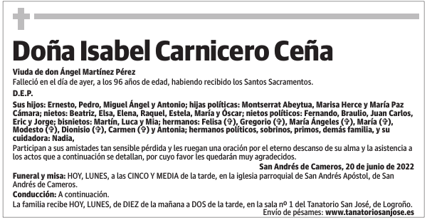 Doña  Isabel  Carnicero  Ceña