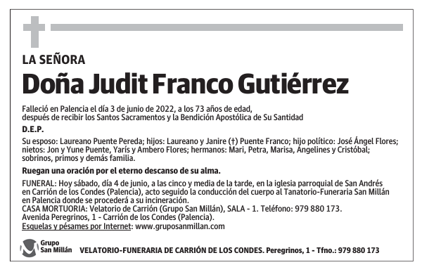 Doña Judit Franco Gutiérrez