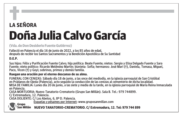 Doña Julia Calvo García