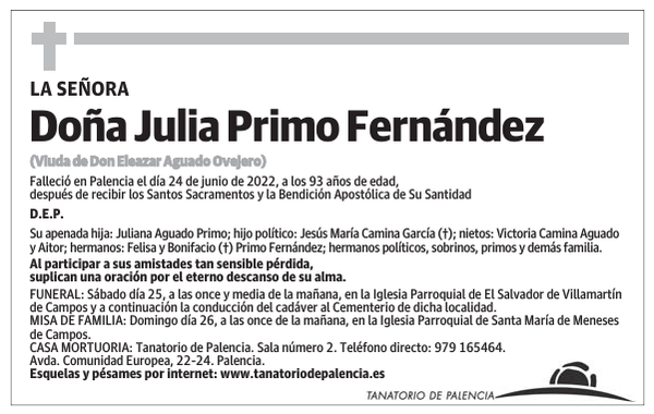Doña Julia Primo Fernández