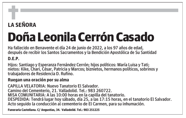 Doña Leonila Cerrón Casado