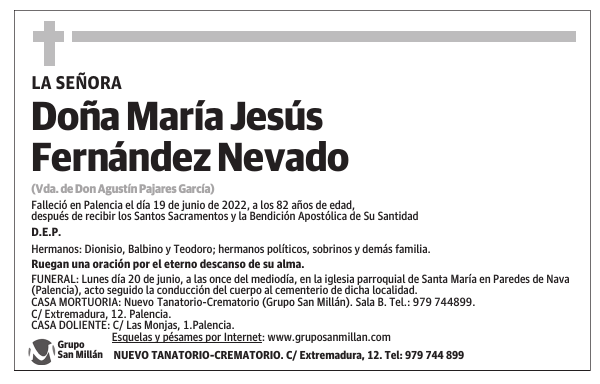 Doña María Jesús Fernández Nevado