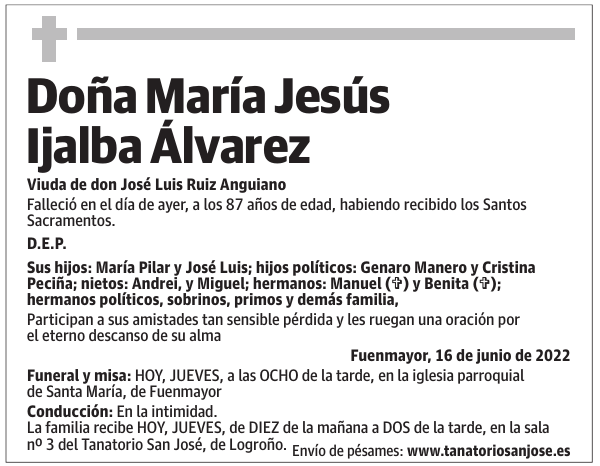 Doña  María  Jesús  Ijalba  Álvarez