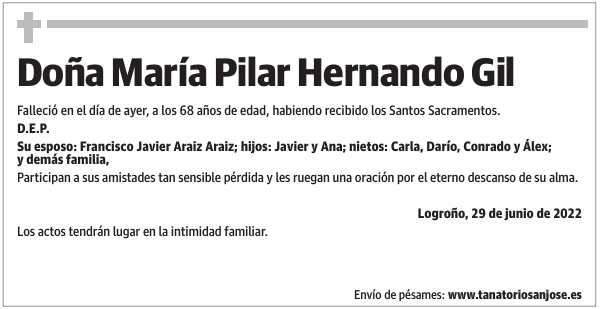Doña  María  Pilar  Hernando  Gil