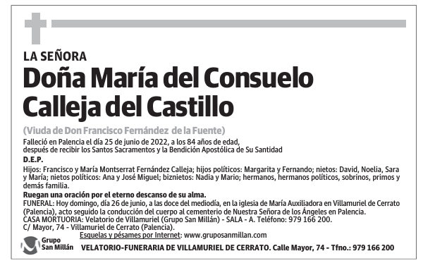 Doña María del Consuelo Calleja del Castillo