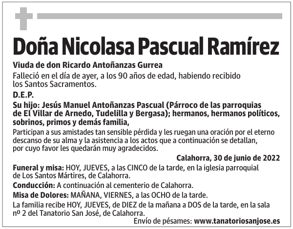 Doña  Nicolasa  Pascual  Ramírez