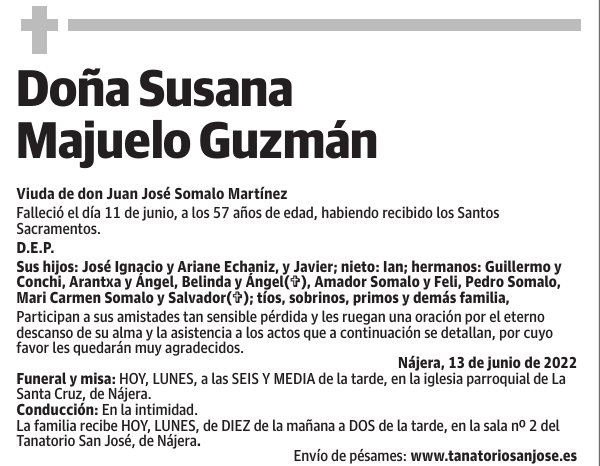 Doña  Susana  Majuelo  Guzmán