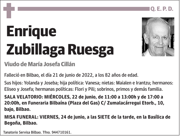 Enrique Zubillaga Ruesga
