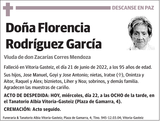 Florencia  Rodríguez  García