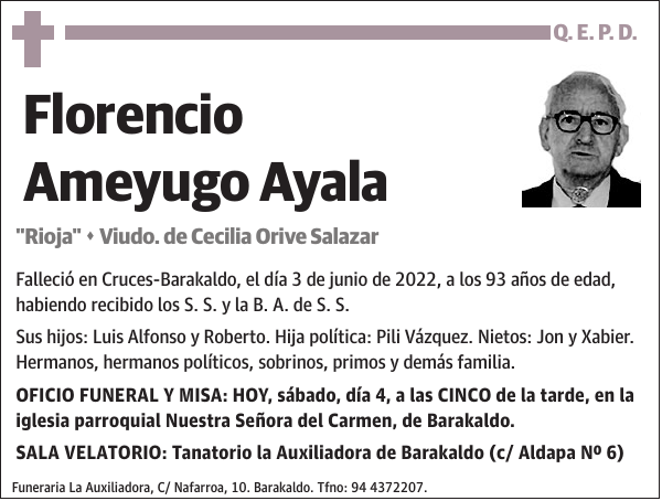 Florencio Ameyugo Ayala