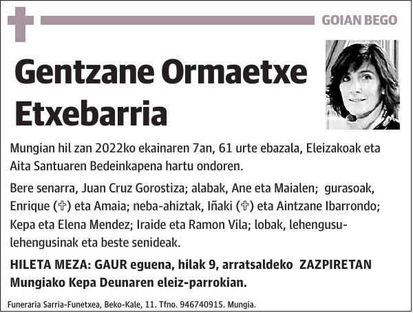 Gentzane Ormaetxe Etxebarria