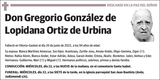 Gregorio  González  de  Lopidana  Ortiz  de  Urbina