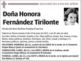 Honora  Fernández  Tirilonte