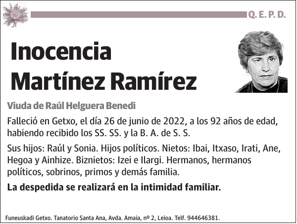 Inocencia Martínez Ramírez