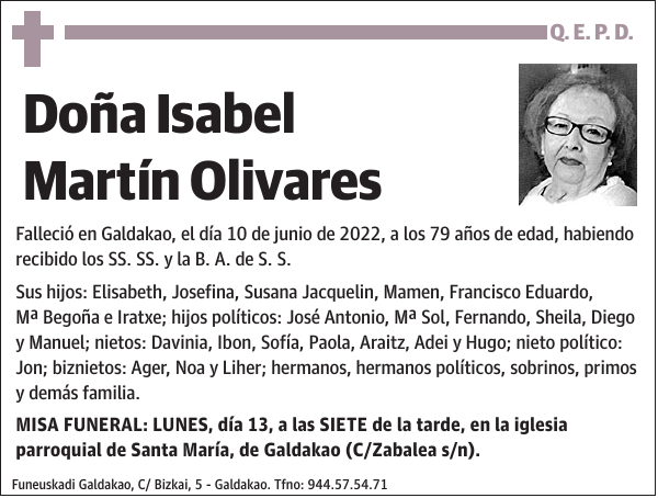 Isabel Martín Olivares