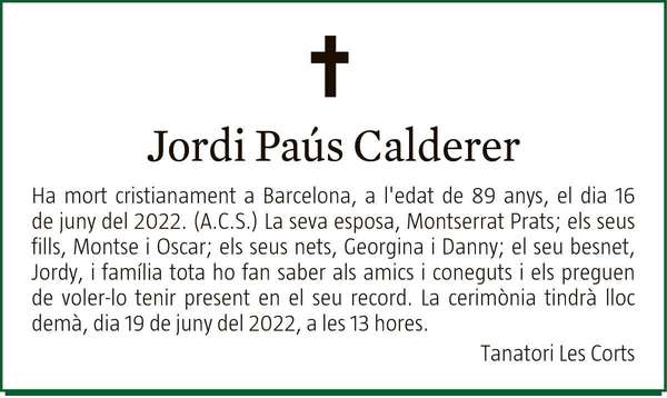 JORDI  PAÚS  CALDERER