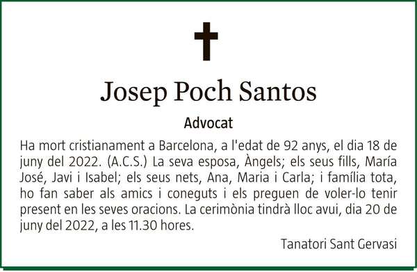 JOSEP  POCH  SANTOS