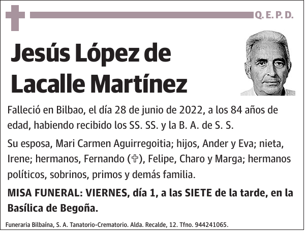 Jesús López de Lacalle Martínez