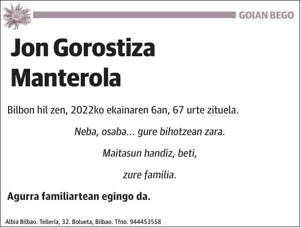Jon Gorostiza Manterola