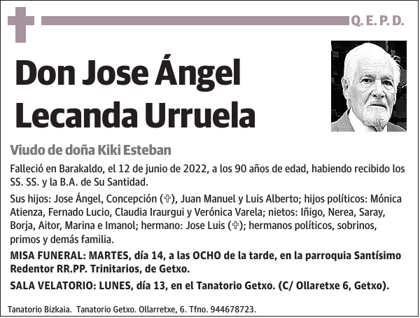 Jose Ángel Lecanda Urruela