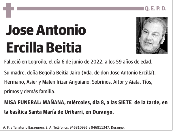 Jose Antonio Ercilla Beitia