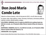 José  María  Conde  Lete