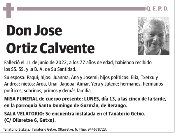 Jose Ortiz Calvente