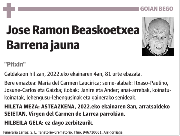 Jose Ramon Beaskoetxea Barrena