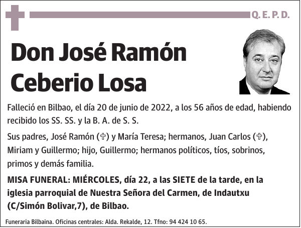 José Ramón Ceberio Losa