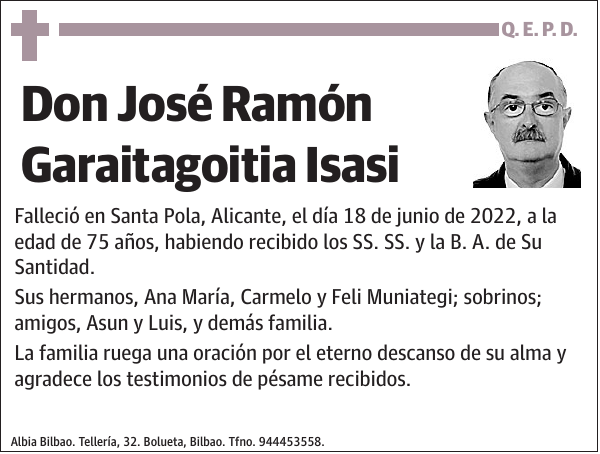 José Ramón Garaitagoitia Isasi