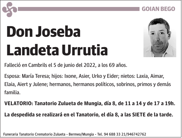 Joseba Landeta Urrutia
