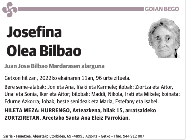 Josefina Olea Bilbao
