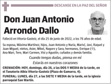 Juan  Antonio  Arrondo  Dallo