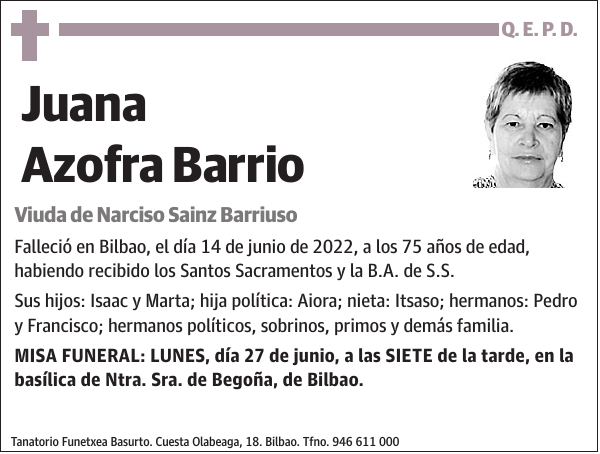 Juana Azofra Barrio