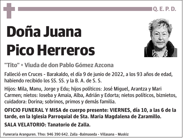 Juana Pico Herreros 'Tito'